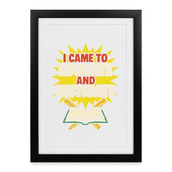 Professeur sale Humour coquin Nsfw impoli - Affiche encadrée (27 × 37 cm) - noir - Devant