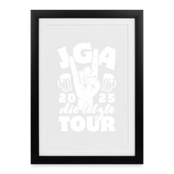 Bachelor Party - The Last Tour 2025 - Framed poster (27 × 37 cm) - black - Front