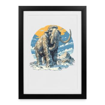Mammoths Mammoth - Framed poster (27 × 37 cm) - black - Front
