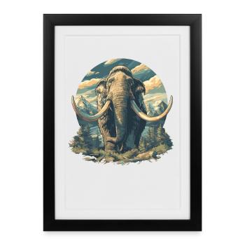 Mammoths Mammoth - Framed poster (27 × 37 cm) - black - Front