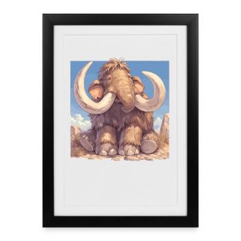 Mammoths Mammoth - Framed poster (27 × 37 cm) - black - Front