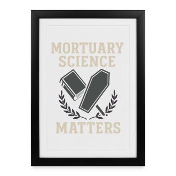 Cadavre Science Humour noir Mort Positif - Affiche encadrée (27 × 37 cm) - noir - Devant