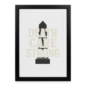 Cadavre Science Humour noir Mort Positif - Affiche encadrée (27 × 37 cm) - noir - Devant