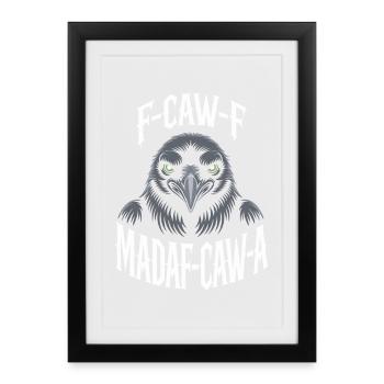 Crow Mask Mind Game Motif - Framed poster (27 × 37 cm) - black - Front