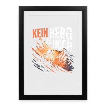 Cyclisme Cyclisme VTT - Affiche encadrée (27 × 37 cm) - noir - Devant