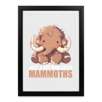 Mammoths Mammoth - Framed poster (27 × 37 cm) - black - Front