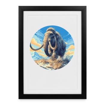 Mammoths Mammoth - Framed poster (27 × 37 cm) - black - Front