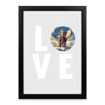 Mammoths Mammoth - Framed poster (27 × 37 cm) - black - Front
