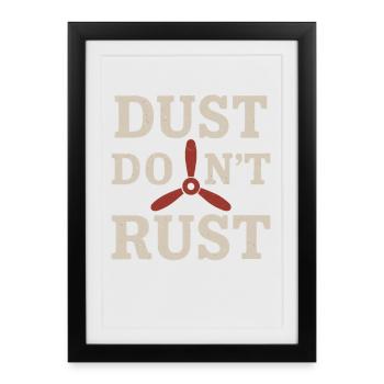 Cadeau de pilote d’agriculture de l’aviation rurale - Affiche encadrée (27 × 37 cm) - noir - Devant