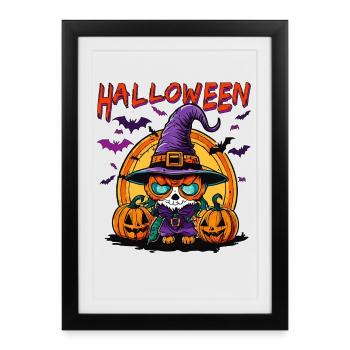 Halloween - Framed poster (27 × 37 cm) - black - Front