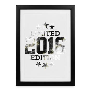 ÉDITION LIMITÉE 2016 10E ANNIVERSAIRE - Affiche encadrée (27 × 37 cm) - noir - Devant