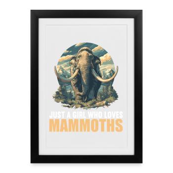 Mammoths Mammoth - Framed poster (27 × 37 cm) - black - Front