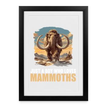 Mammoths Mammoth - Framed poster (27 × 37 cm) - black - Front