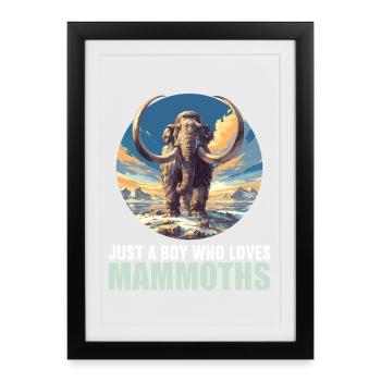 Mammoths Mammoth - Framed poster (27 × 37 cm) - black - Front