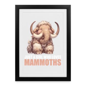 Mammoths Mammoth - Framed poster (27 × 37 cm) - black - Front