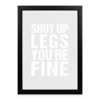 Powerlifting Bodybuilder XX Gym - Gerahmtes Poster (27 × 37 cm) - Schwarz - Vorne