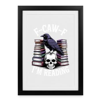 E-Caw-F: I'm Reading - Framed poster (27 × 37 cm) - black - Front