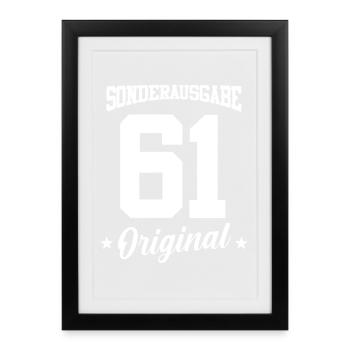 61 Birthday - Framed poster (27 × 37 cm) - black - Front
