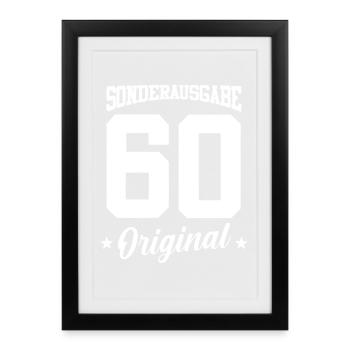 60 Birthday - Framed poster (27 × 37 cm) - black - Front