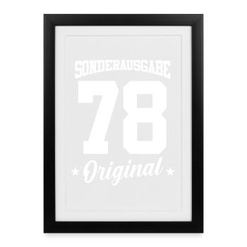 78 Birthday - Framed poster (27 × 37 cm) - black - Front