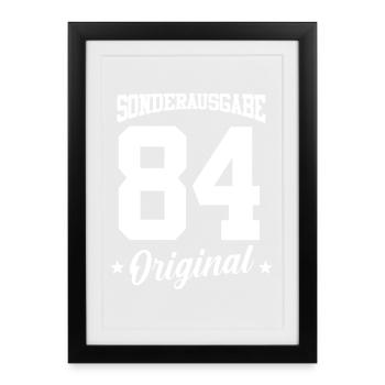 84 Birthday - Framed poster (27 × 37 cm) - black - Front