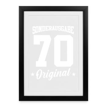 70 Birthday - Framed poster (27 × 37 cm) - black - Front