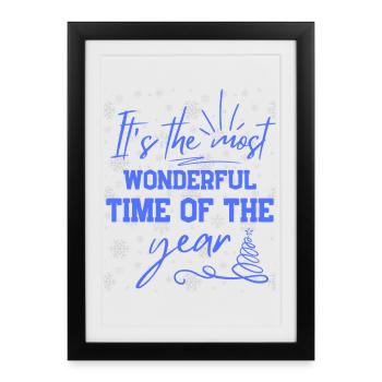 Festive Christmas Spirit - Framed poster (27 × 37 cm) - black - Front