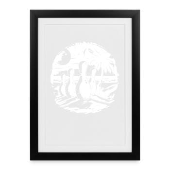 Bowling Game - Framed poster (27 × 37 cm) - black - Front