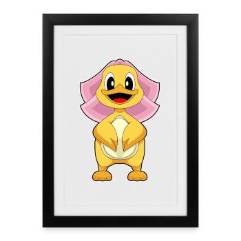 Duck Bridal Veil Wedding - Framed poster (27 × 37 cm) - black - Front