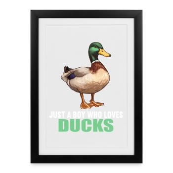 Canards Canard - Affiche encadrée (27 × 37 cm) - noir - Devant