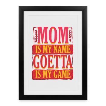 Saucisse de Goetta Noix - Affiche encadrée (27 × 37 cm) - noir - Devant