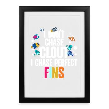 Pisciculteur Aquariophile Pisciculture - Affiche encadrée (27 × 37 cm) - noir - Devant