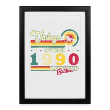 Novembre 1990 Jubilé 1990 Novembre 1990 - Affiche encadrée (27 × 37 cm) - noir - Devant
