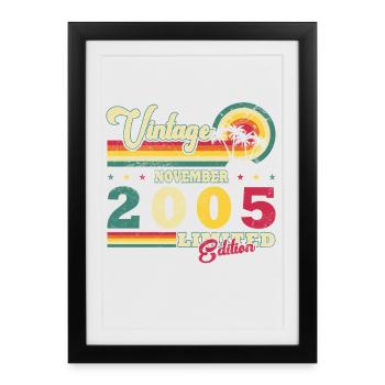 2005 November Birthday Gift. November 2005 - Framed poster (27 × 37 cm) - black - Front