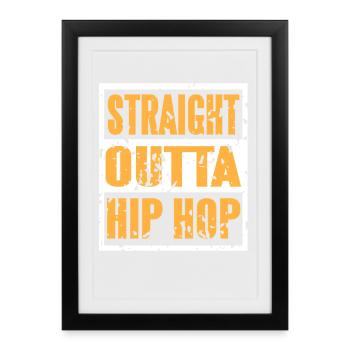 Straight Outta Beat Culture Lyric Power - Framed poster (27 × 37 cm) - black - Front