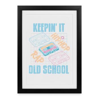 Keepin It Cassette Era Lyrical Culture Jam - Framed poster (27 × 37 cm) - black - Front