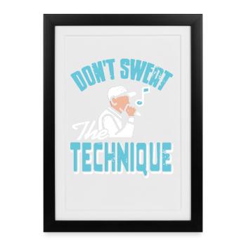 Don't Sweat the Technique Rap Lyric Mastery - Framed poster (27 × 37 cm) - black - Front
