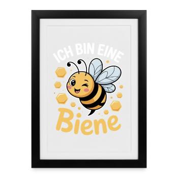Costume de carnaval Je suis une abeille - Affiche encadrée (27 × 37 cm) - noir - Devant