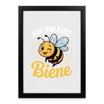 Costume de carnaval Je suis une abeille - Affiche encadrée (27 × 37 cm) - noir - Devant