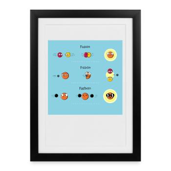 Physics Physicist Teacher Science Funny Saying - Framed poster (27 × 37 cm) - black - Front
