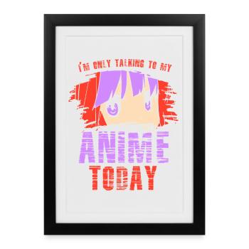 Anime Manga Otaku Kawaii Japan Cosplay Comic - Framed poster (27 × 37 cm) - black - Front