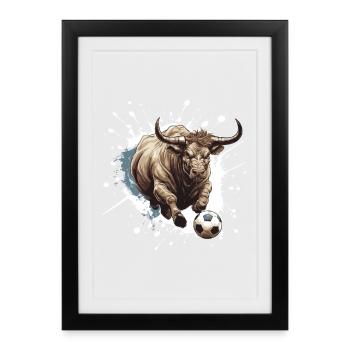 Bulle Football Team Taurus - Framed poster (27 × 37 cm) - black - Front