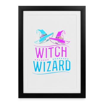 Révélation du sexe Halloween - Affiche encadrée (27 × 37 cm) - noir - Devant
