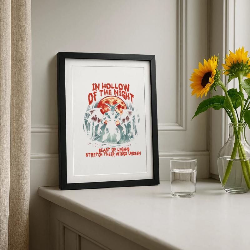 Jersey Devil Mythological Creatures Framed poster (27 × 37 cm)