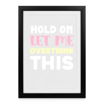 Just rethink typography first - Framed poster (27 × 37 cm) - black - Front