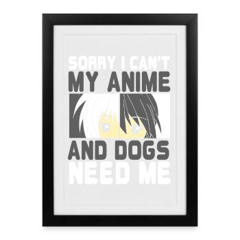 Anime Manga Otaku Kawaii Japan Cosplay Comic - Framed poster (27 × 37 cm) - black - Front