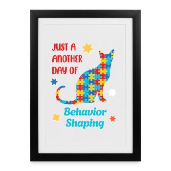 Be Kind – Sensibilisation à l’autisme - Affiche encadrée (27 × 37 cm) - noir - Devant