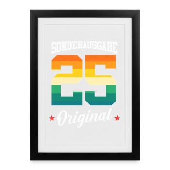 25 Birthday - Framed poster (27 × 37 cm) - black - Front