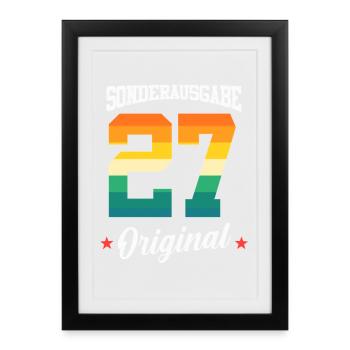 27 Birthday - Framed poster (27 × 37 cm) - black - Front