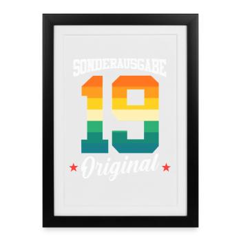 19 Birthday - Framed poster (27 × 37 cm) - black - Front